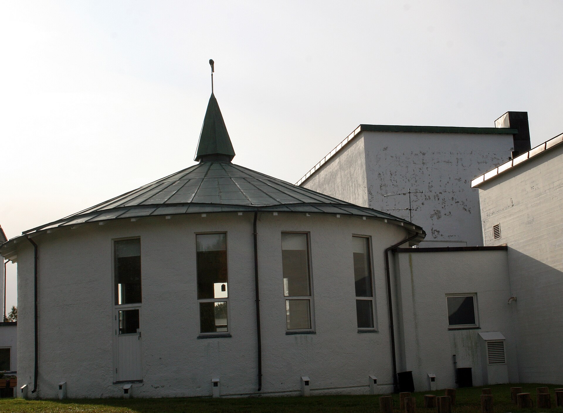 The round entrance wing of Tromsø Museum