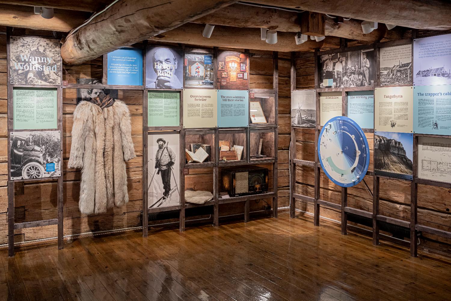Polar exploration display inside the Polar Museum in Tromsø