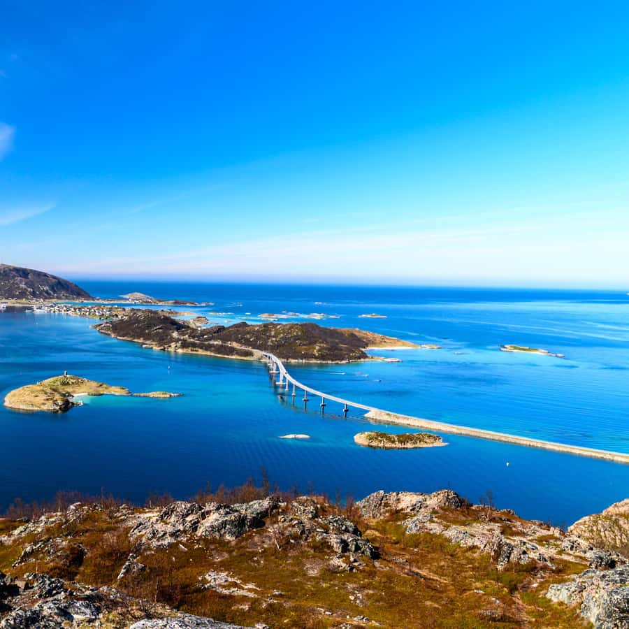 Illustrative view of islands west of Tromsø from a different coastal tour